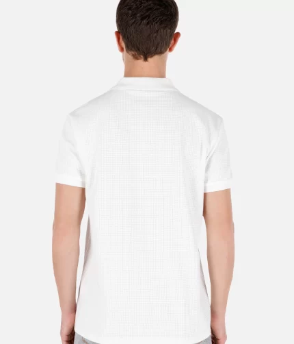 Blanc HOMME T-Shirt polo à manches courtes