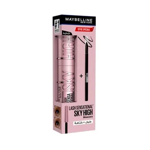 Maybelline New York Pack Mascara Lash Sensational SKY HIGH + Tattoo Liner Crayon Gel