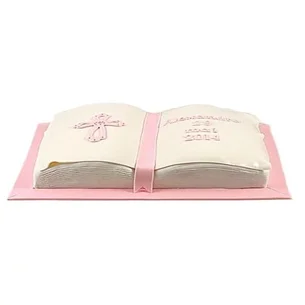 gâteau communion bible communiante